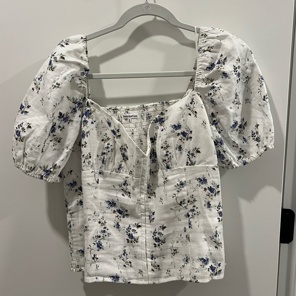 Reformation Rome Linen Top - Picture 2 of 6